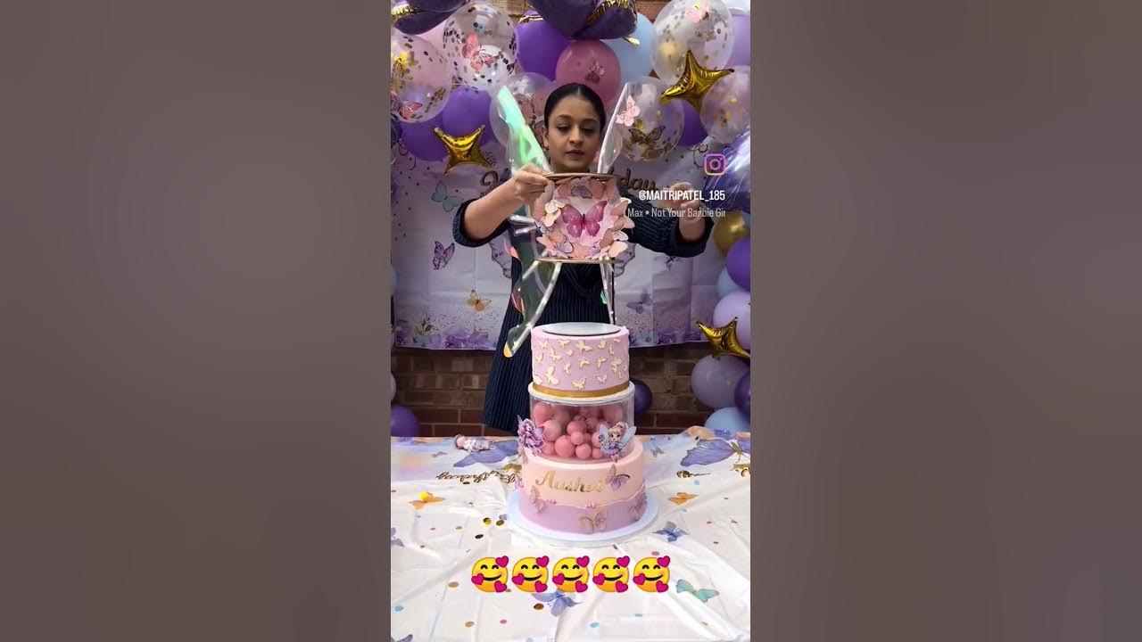 Beautiful butterfly cake#  happiness#cake idea#🥰🥰🥰🥰🥰🥰🥰🥰