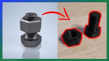 How to 3D Print a Nut and Bolt - Autodesk Inventor