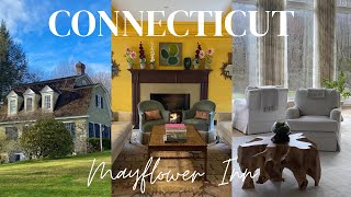 [Connecticut Vlog] 🇺🇸 Weekend Retreat to Mayflower Inn 🌿 cocktails🍸 | Yoga🤍 | Spa🧖🏻‍♀️ | Smores🪵🔥