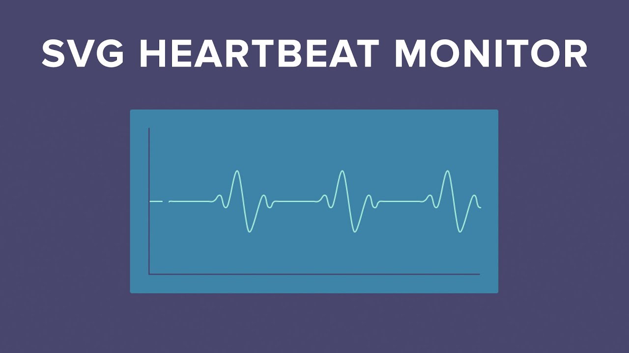 Animated Heartbeat Monitor using SVG and Javascript - YouTube