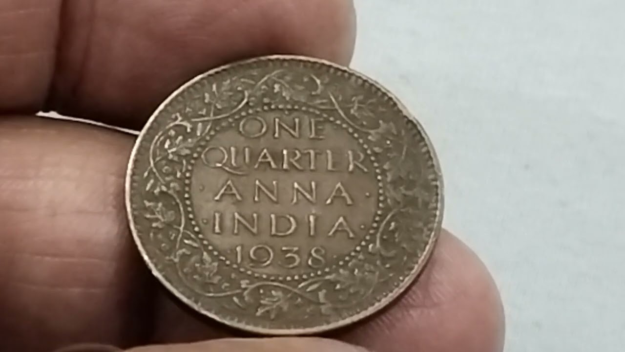 India British One Quarter Anna 1938 value USD 1400