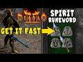 Get the Spirit Runeword Easily + 4 Socket Sword in Diablo 2 Resurrected / D2R