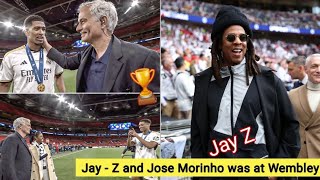 Jay - Z and Jose Mourinho at Wembley Supporting Real Madrid vs Dortmund in Uefa Champions finals