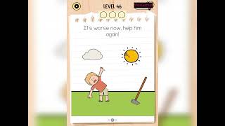 Brain Test 5 level 46 gameplay walkthrough solution 