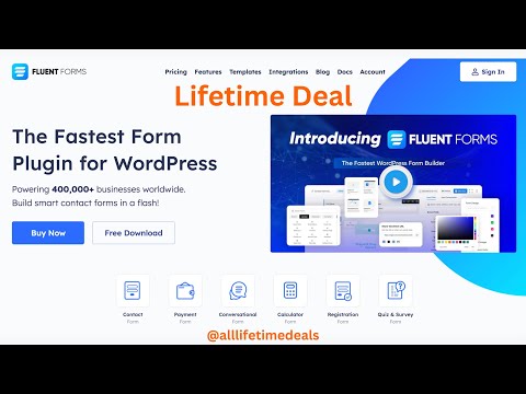 Fluent Forms Review | Fluent Forms Lifetime Deal - The Fastest Form Plugin for WordPress