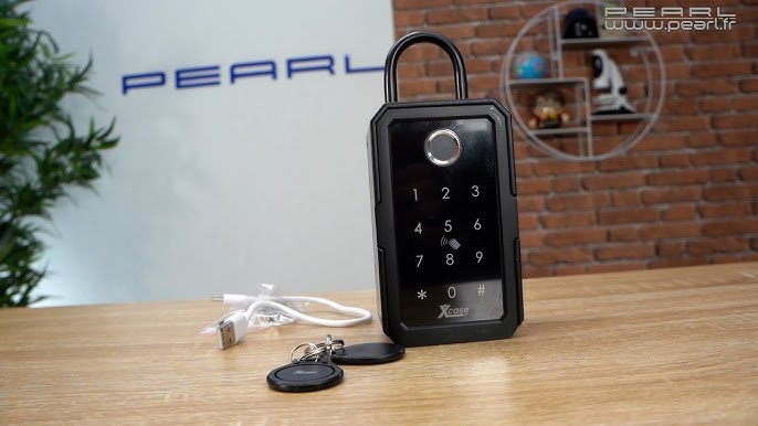 Boîte à clés connectée SAF-150.app avec lecteur d’empreinte et 2  transpondeurs