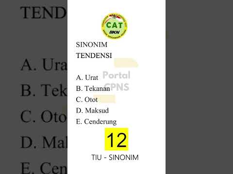 SOAL CPNS- TIU SINONIM