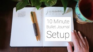 10 Minute Bullet Journal Setup