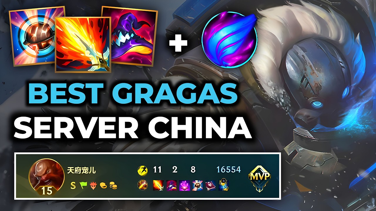 Gragas Wild Rift China - Build Runes Guide Patch 7.0c - Gameplay Gragas Season 20
