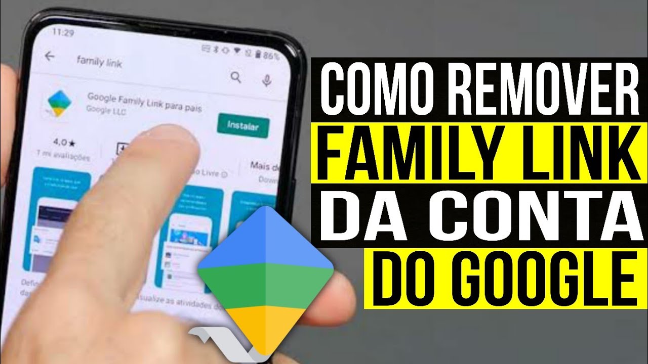 Como remover o Family Link da conta do GOOGLE - Link da Família GOOGLE ...