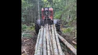 Timberjack 208E Yarding Wood