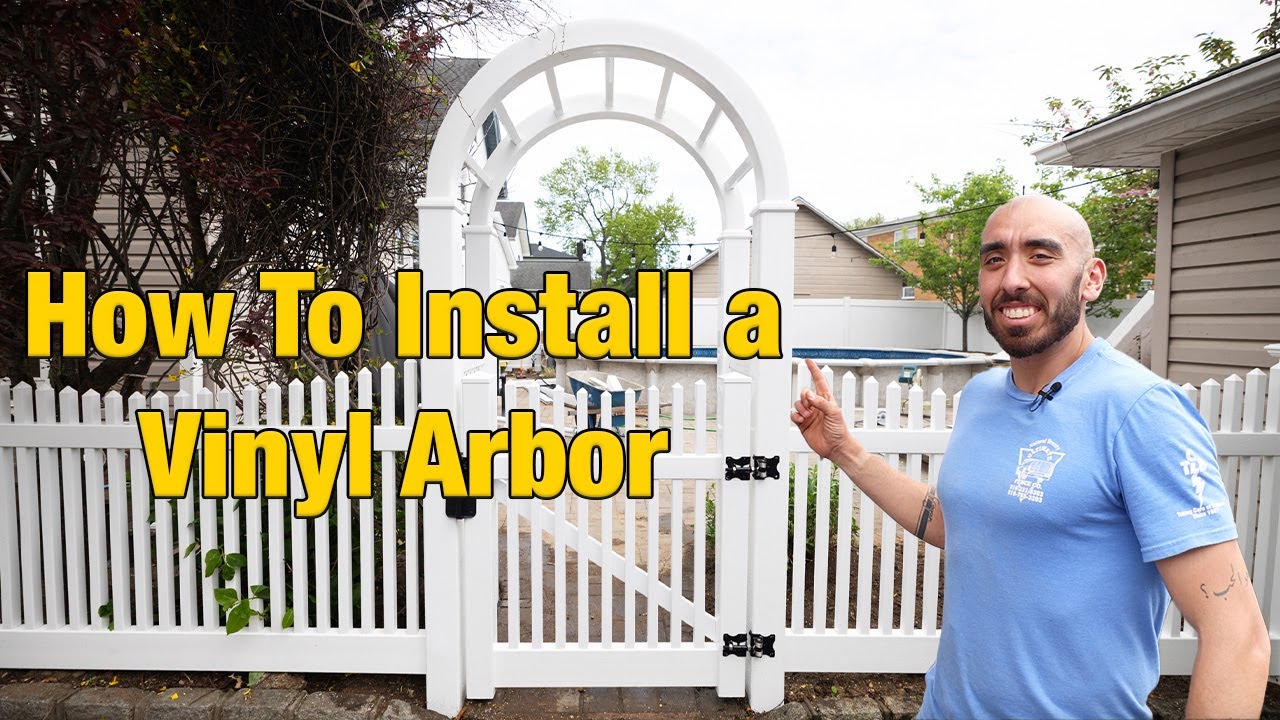 How to Install a Vinyl Arbor