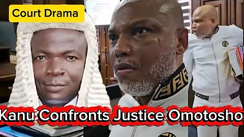 HAPPENED 10 MINUTES AGO: Moment Nnamdi Kanu Challenges Justice Omotosho “You Don't Know Law"