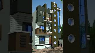 3 story? beautiful ?house elevations design❤❤ idea ?D K 3D HOME DESIGN? Video no.2647❤