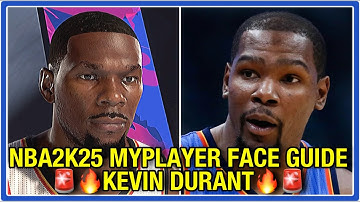 🏆 NBA 2K25 MyPlayer Face Creation Guide KEVIN DURANT ~ Xbox Series X PS5 🏆