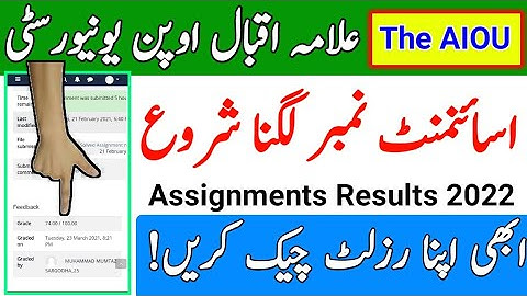 AIOU Spring 2022 Assignments Marking Start || Assignments Results 2022 || The AIOU