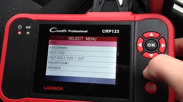 Mitsubishi ASX Diagnostic Module Coverage With Launch CRP123 VII+