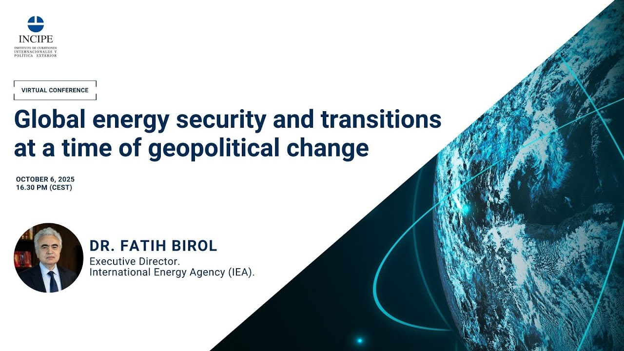 Global energy security and transitions at a time of geopolitical change ...