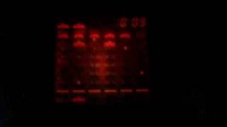 Tiger Space Invaders tabletop game Demo mode