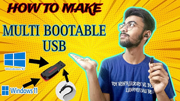 How to make Multi Bootable USB.Windows 10,11 & Linux also can install by one one pendrive.PC HACKS!