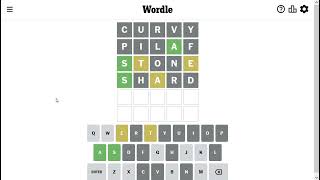 Wordle Solution for 2-20-2023 - almost got me!! - crazy hard today