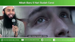 Nikah Baru 5 Hari Sudah Cerai