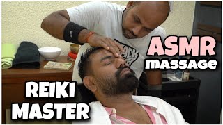 ASMR Head massage ! Deep tissue ! ASMR RELAXATION ! REIKI-MASTER ! INDIANBARBER