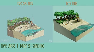 Crash Landing | Time-Lapse| Blender | Part 2: Shading, Compositing and Rendering