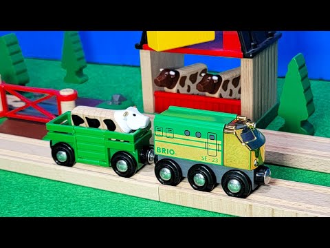 BRIO Wooden Trains Special Edition Train 2023 with Farm Trains