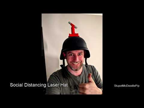 Social Distancing Laser Hat