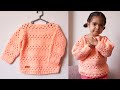 🌈Como Hacer Suéter Pullover Fácil a Crochet(TODAS LAS TALLAS)