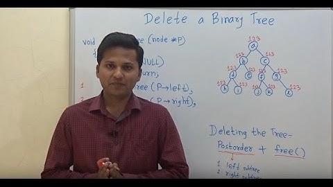 Delete a Binary Tree (all nodes in the binary tree)