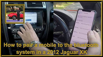 How to pair a mobile to the bluetooth system in a 2012 Jaguar XK