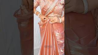 Organza Jimmy choo saree draping steps|#saree_draping_guide #fashion