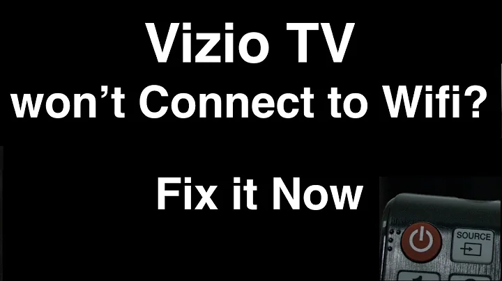 Vizio Smart TV won't Connect to Wifi  -  Fix it Now