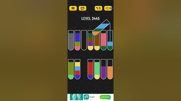 water sort puzzle level 3445