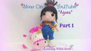 картинка: Rainbow Loom Agnes Doll Part 1 of 2 - Loomigurumi / Amigurumi Hook Only Лумигуруми