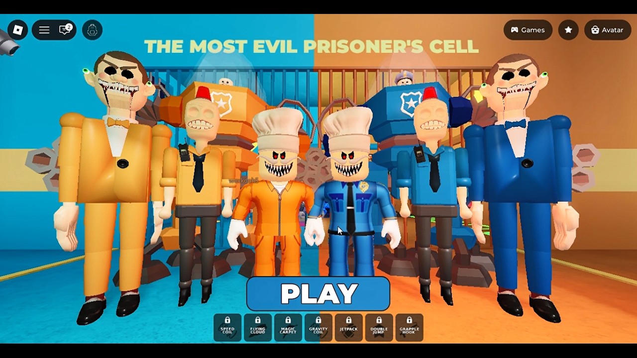 Roblox Prisoner vs Police 🚨 Prison Run Obby Escape! Can I Escape?