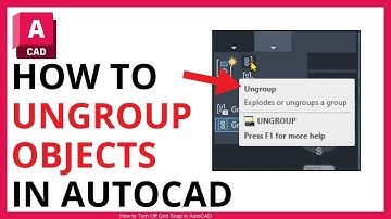 How to Ungroup Objects in AutoCAD [QUICK GUIDE]