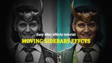 How To Make Moving Borders | Cinematic Side Bars in After Effects #tutorial