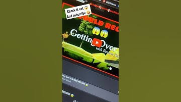 Getting over it WORLD RECORD 😱