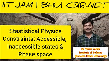 Lec.8 Stastistical Physics| Constraints, Accessible, Inaccessible States & Phase space|