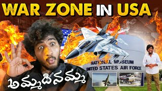 War Zone in USA | National Museum US AIR FORCE | Telugodi rachaa USA lo Chichaa