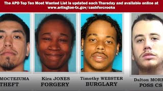Arlington Police's 10 Most Wanted Criminals, July 17