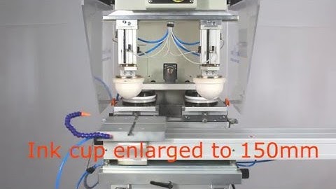 SPC-8210SDLQ1  Pneumatic 2-color pad printer with Shuttle and sealed ink cup