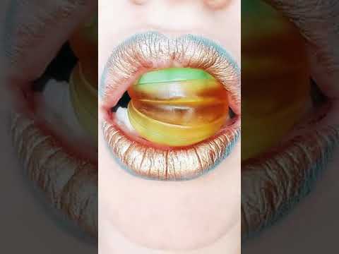 ASMR FRUIT & VE🥙 #goviral #eating #jelly #foryou#Shorts #satisfyingvideo #presslips  #fyp(2)