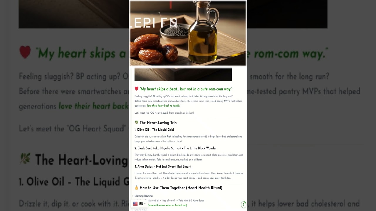 Home Remedy For Heart Health #heart #hearthealth #homeremedies #homeremedy #remedies #remedy