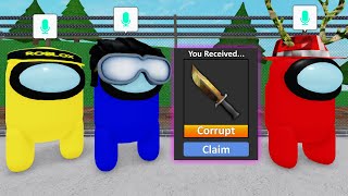 ROBLOX MM2 AMONG US! (Voice Chat)