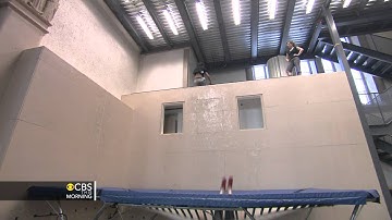 Wall Trampoline pros demonstrate their sport - WEB EXTRA