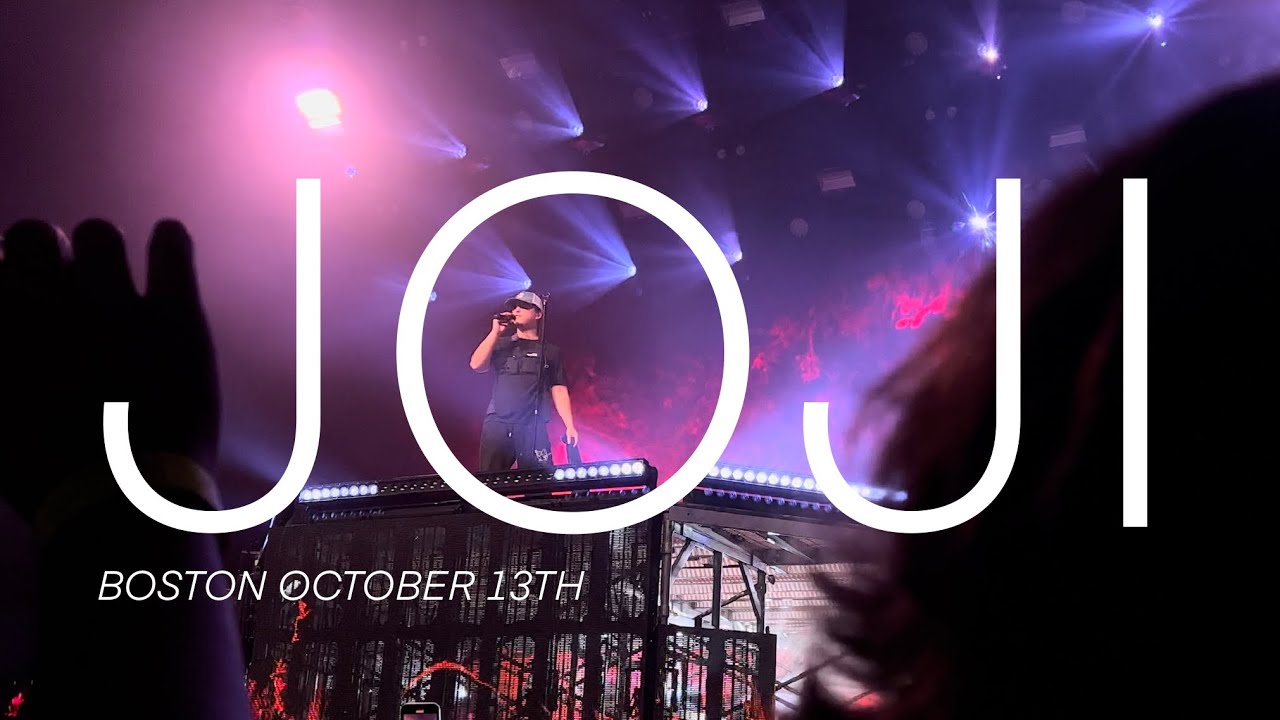 JOJI SMITHEREENS TOUR BOSTON VLOG OCTOBER 13 2022 (my first concert